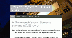 Desktop Screenshot of caprice-wengen.ch